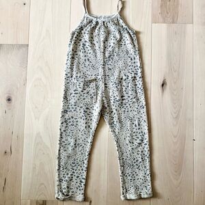 Girls Leopard Print Romper Jumpsuit 4T